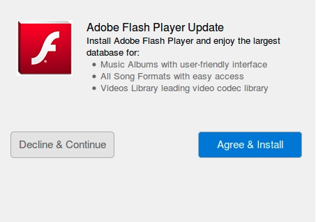 Fake Adobe Flash update