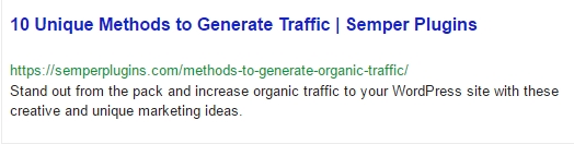 This is how an ideal Google Snippet should look like.