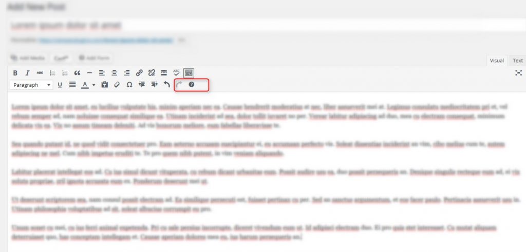 You can easily view the full list of editing shortcuts in WordPress 4.5 Coleman by clicking on the Help button.