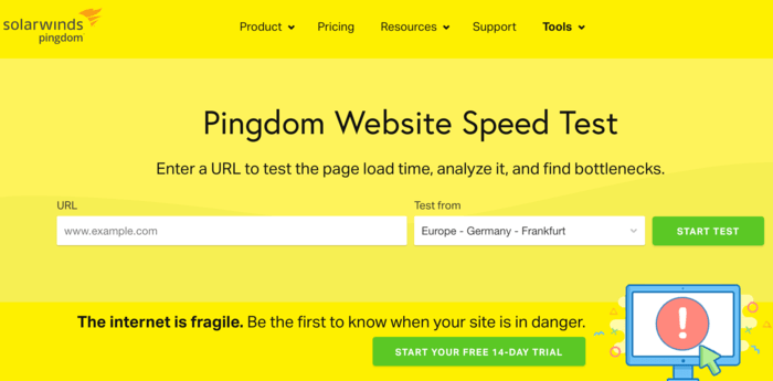 If you want to speed up your WordPress site, Pingdom is one of the tools to have.