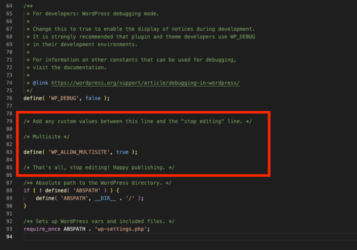 You can activate WordPress Multisite within a few clicks by adding a single line of code to your wp-config.php file.