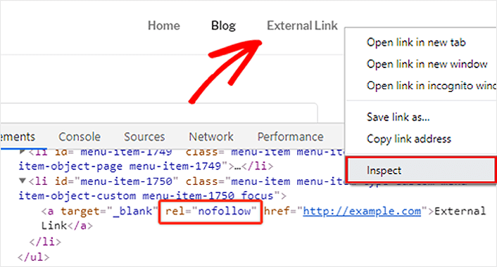Add nofollow links in WordPress - how to check if a link is nofollow