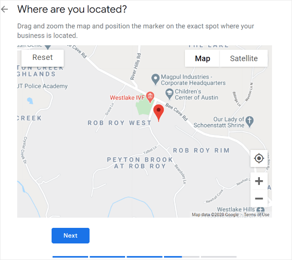 pin the exact location of your local business
