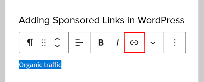 How to add the sponsored link attribute to your affiliate links