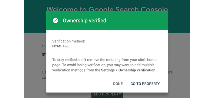 Ownership Verified Message