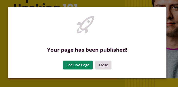 live-page-success-message