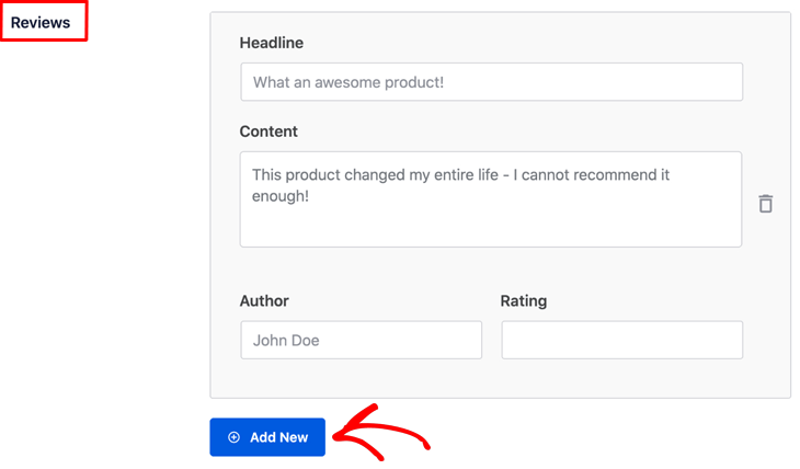 Adding product reviews for rich snippets in All in One SEO