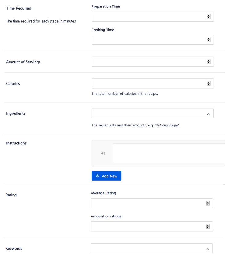 Adding your recipe information to your post or pages in All in One SEO