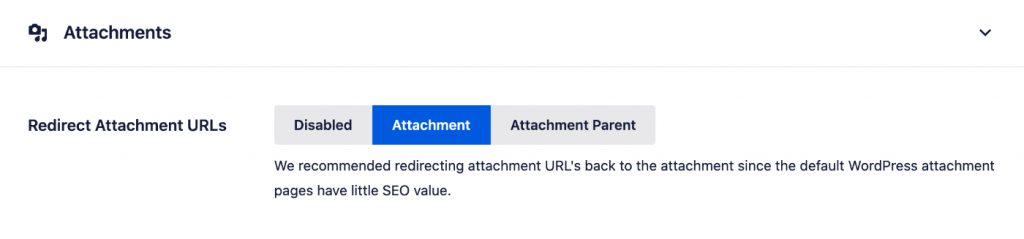Redirect Attachment URLs to the Attachment Itself on the Media tab of Search Appearance