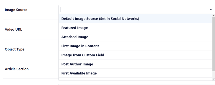Setting Facebook thumbnail image source in All in One SEO