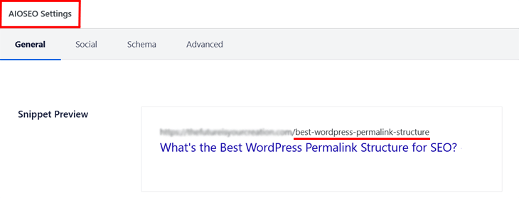 WordPress URL using hyphens between words in All in One SEO 