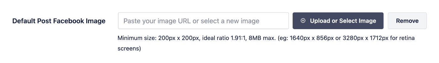 Default Post Facebook Image setting in All in One SEO