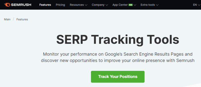 Semrush is one of the best SEO rank tracker tools on the market.