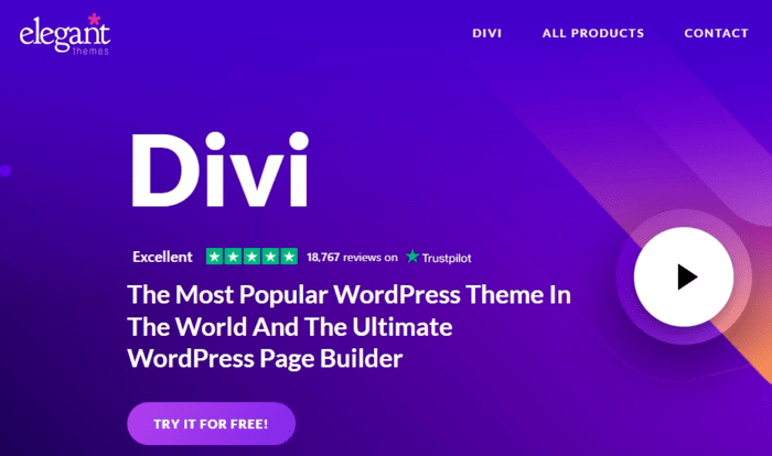 Divi is one of the best WordPress themes.