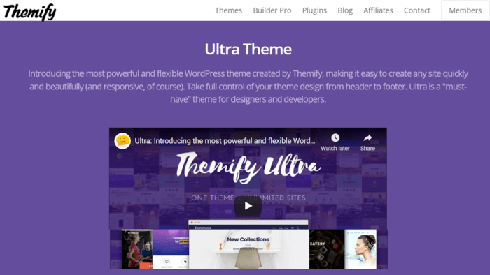 When looking for the best WordPress themes for SEO, Ultra should top your list.