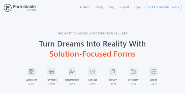 Formidable Forms ranks as one of the brest contact form plugins for WordPress.
