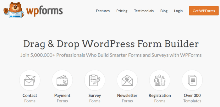 If you're looking for the best contact form plugin for WordPress, WPForms is probably it.