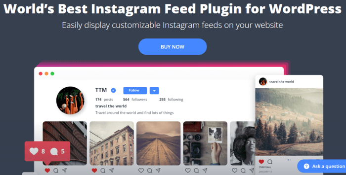 10Web Social Photo Feed is another excellent option when looking for the best Instagram plugin for WordPress.