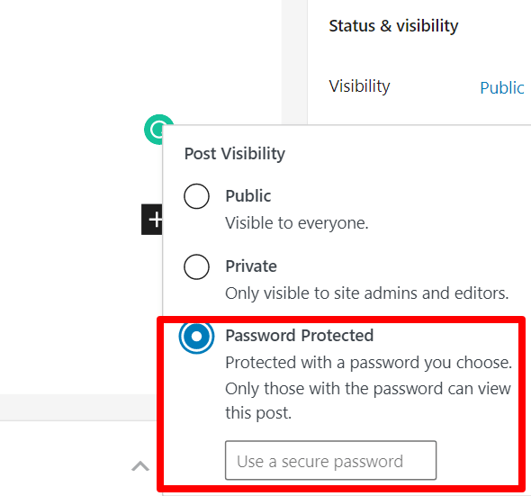 When learning how to hide a page in WordPress, consider using visibility options and password protecting your page.