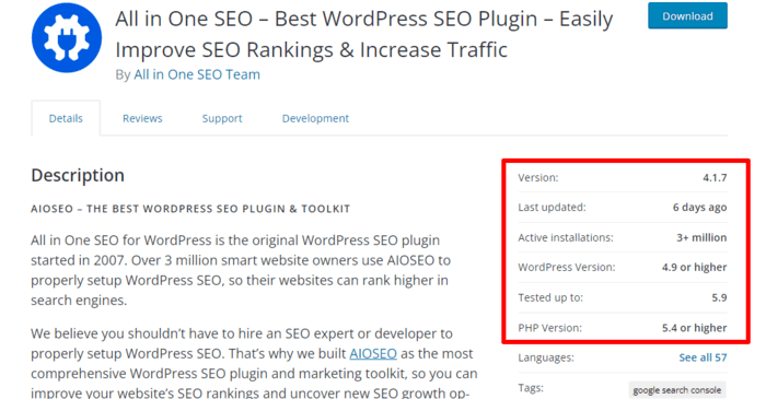 When looking for the best social media plugin for WordPress, make sure it's well maintained. 