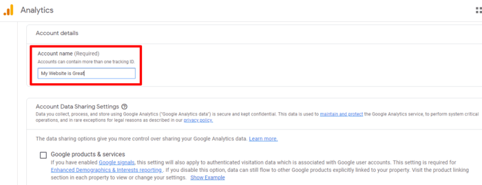 The first step in knowing how to set up Google Analytics on a WordPress site is to create a Google Analytics account.