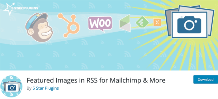 Featured Images in RSS is one of the best WordPress RSS feed plugins in the WordPress repository.