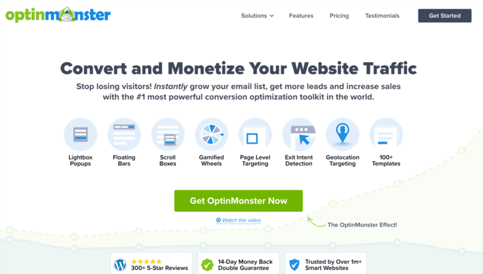 OptinMonster is perfect for driving up your conversion rates.
