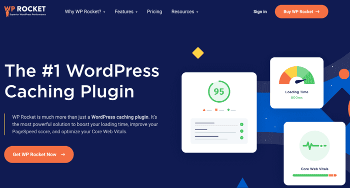 WP Rocket is one of the best caching plugins for WordPress.