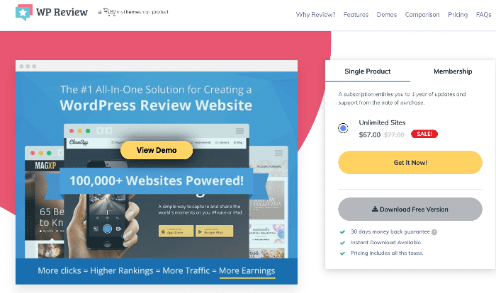 WP Review Pro is one of the best WordPress product review plugins on the market.