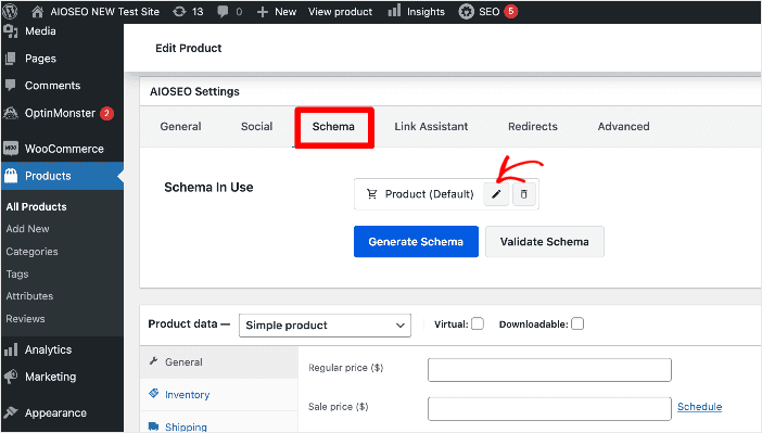 To add shipping information to Google search snippets, you must first add Product schema to your page or post.