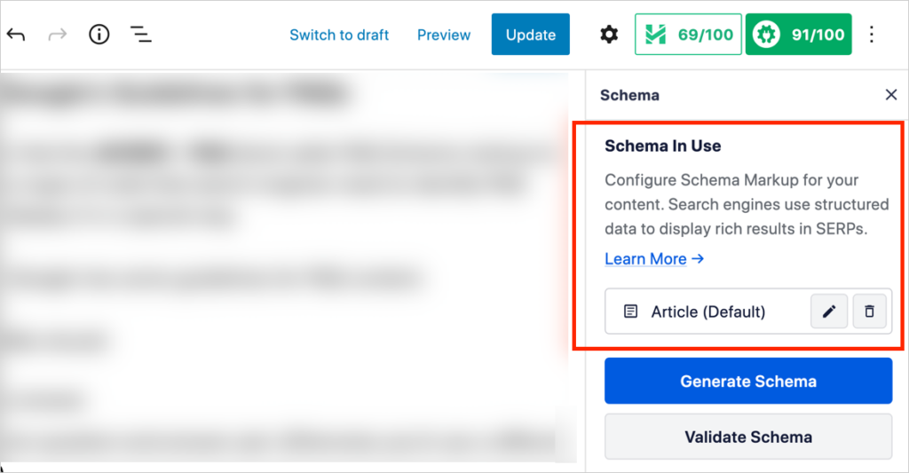 aioseo article author schema in use