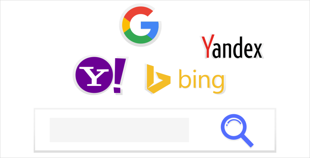 illustration search engine logos