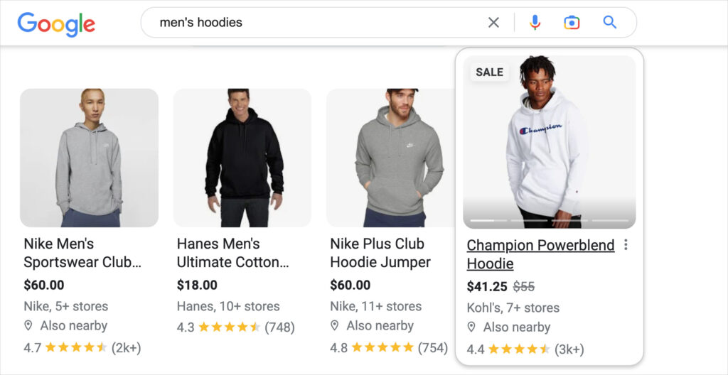 ecommerce rich snippet example