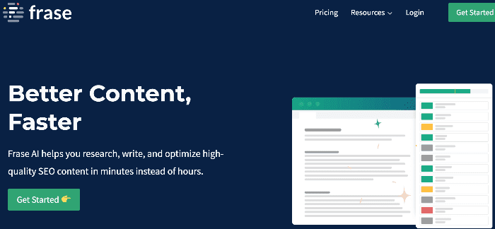 Frase is a powerful AI-powered content optimization tool.