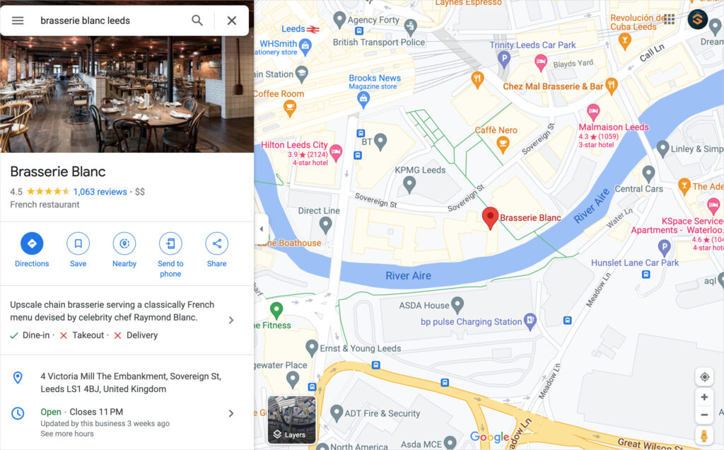 google business profile in google maps