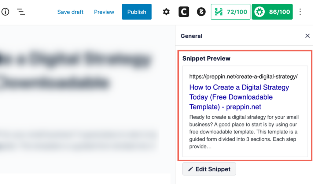 serp snippet preview