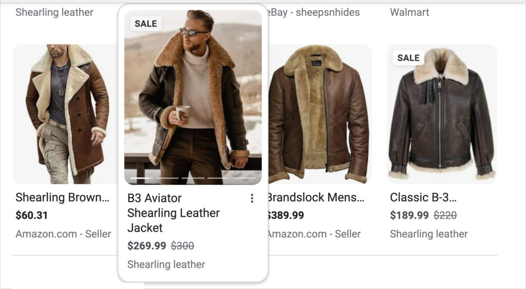 rich snippet ecommerce example