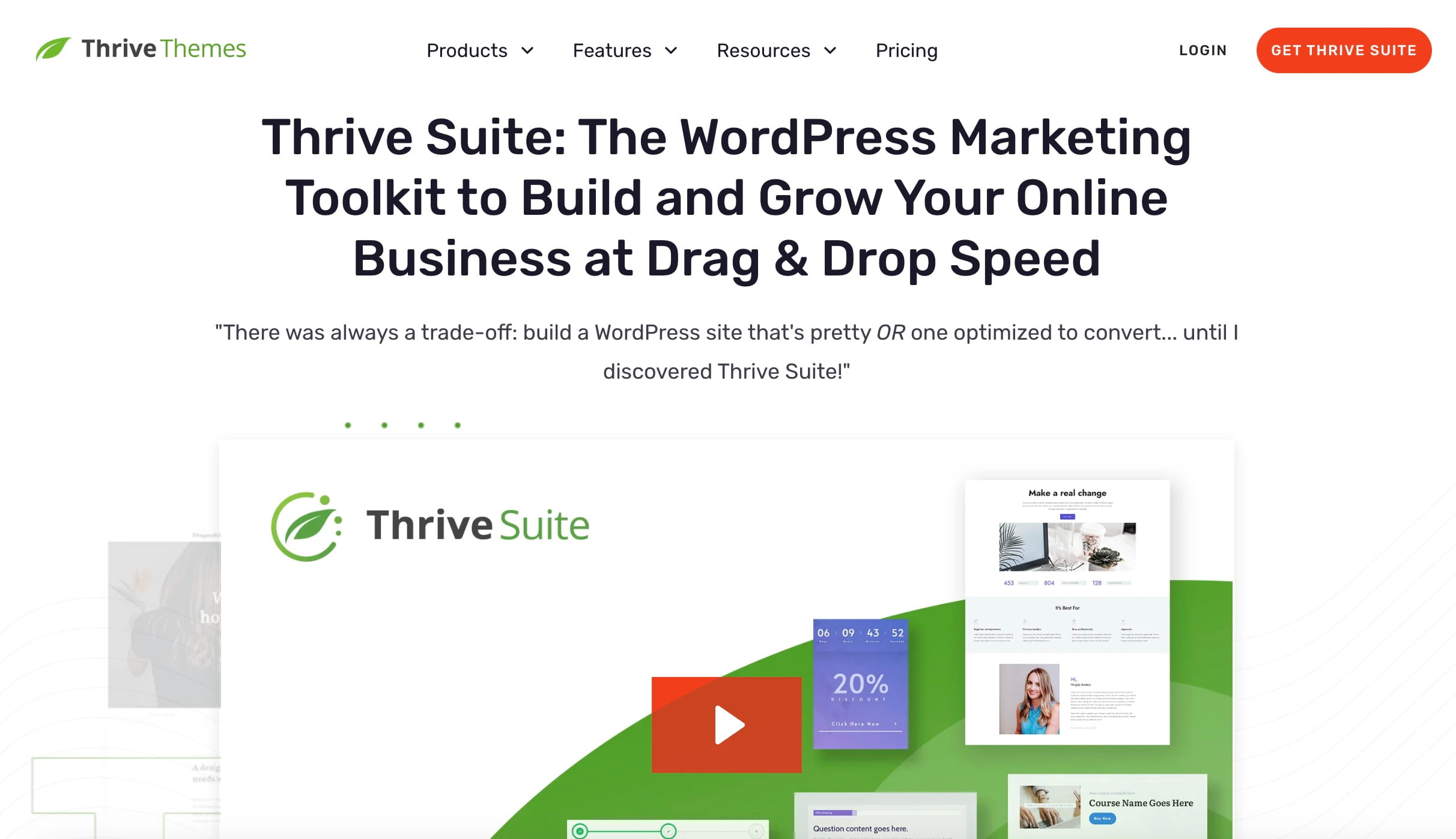 Thrive Suite, un kit de herramientas de marketing para WordPress.
