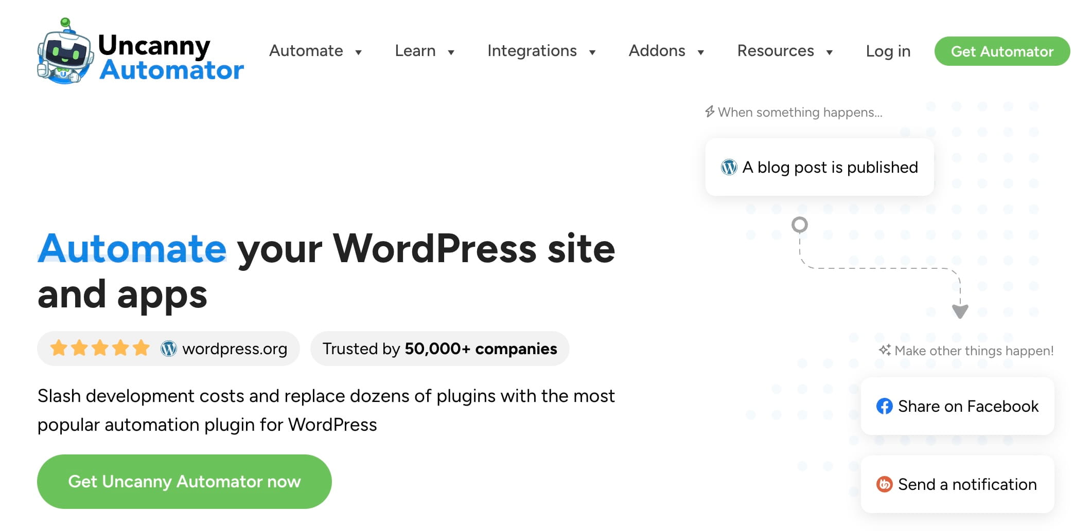 Uncanny Automator es el mejor plugin de WooCommerce para automatizar flujos de trabajo de la tienda sin código.