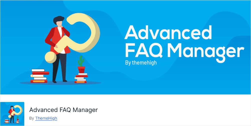 Advanced FAQ Manager home page.