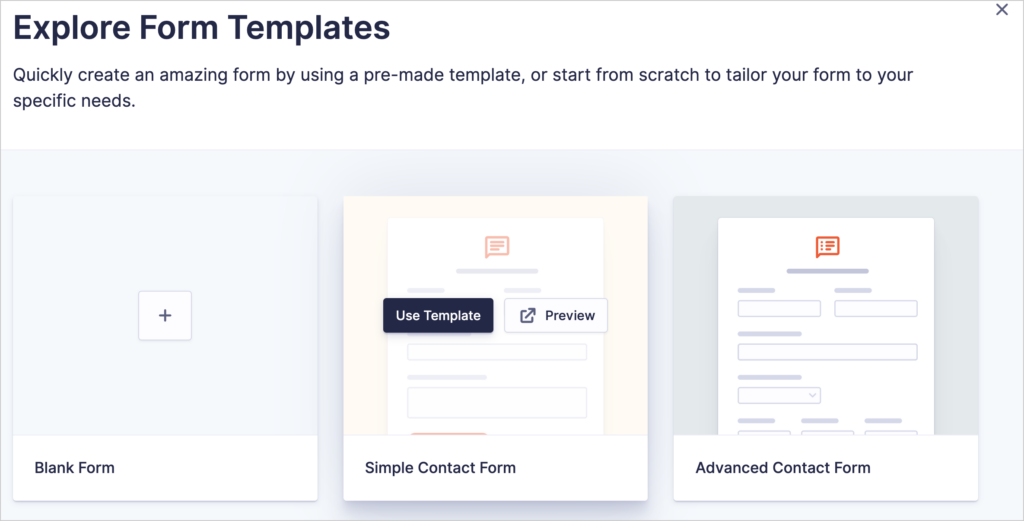 gravity forms templates