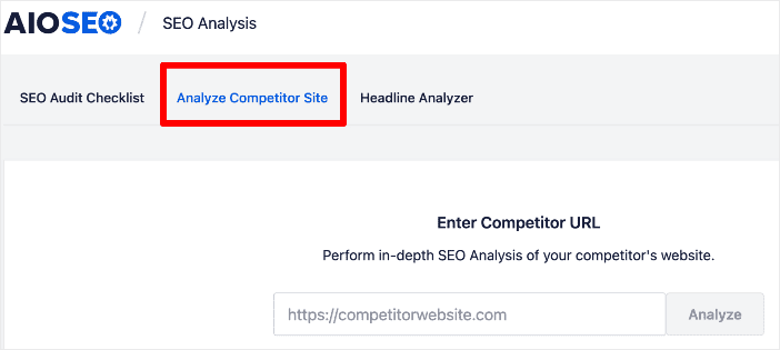 SEO helps you analyze your competitor's site.