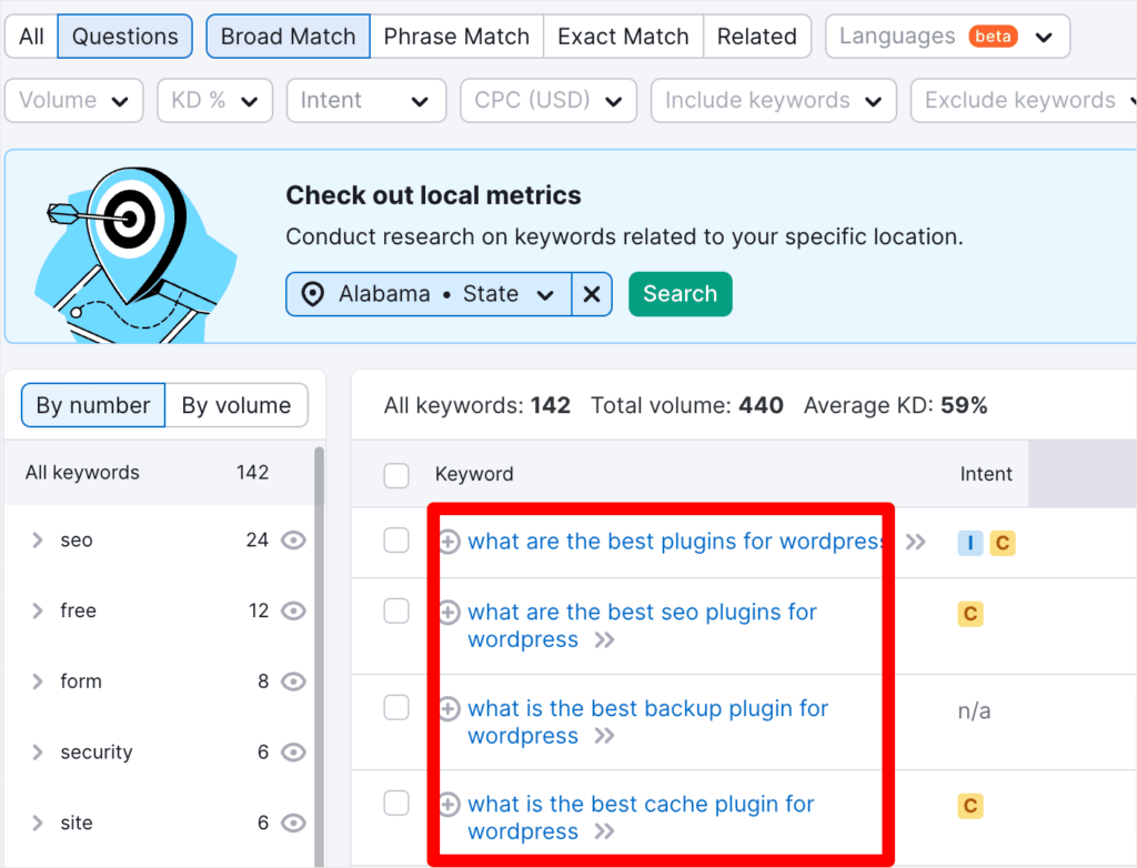Question-based keywords in Semrush.

How to Optimize for Google’s SERPs Rich Snippets