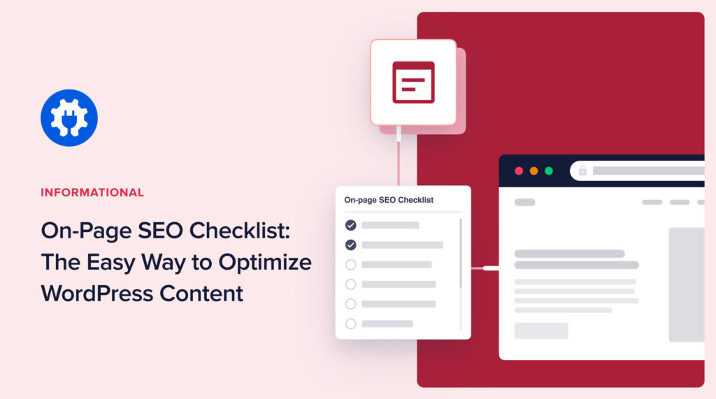 featured image for on-page seo checklist article
