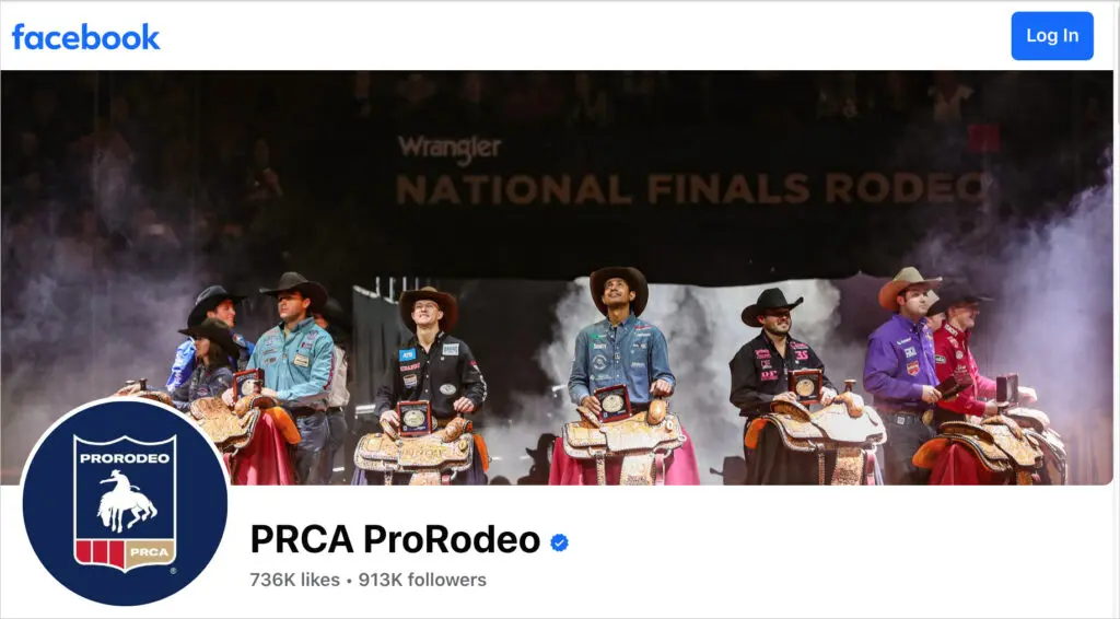facebook prca prorodeo page