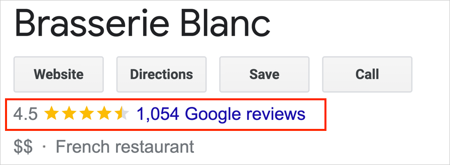 brasserie blanc google reviews