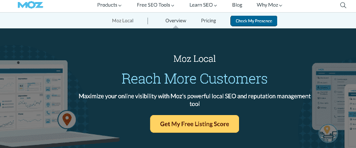 Moz Local home page