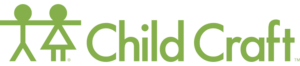 Child Craft logo in green with outline of 2 kids.