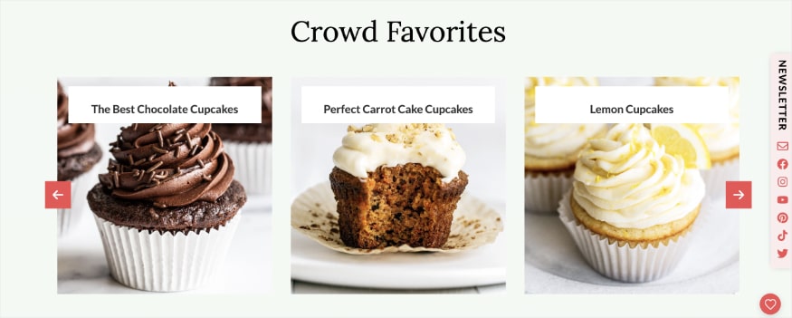 Crowd favorites on the Handle the Heat blog features three types of cupcakes.