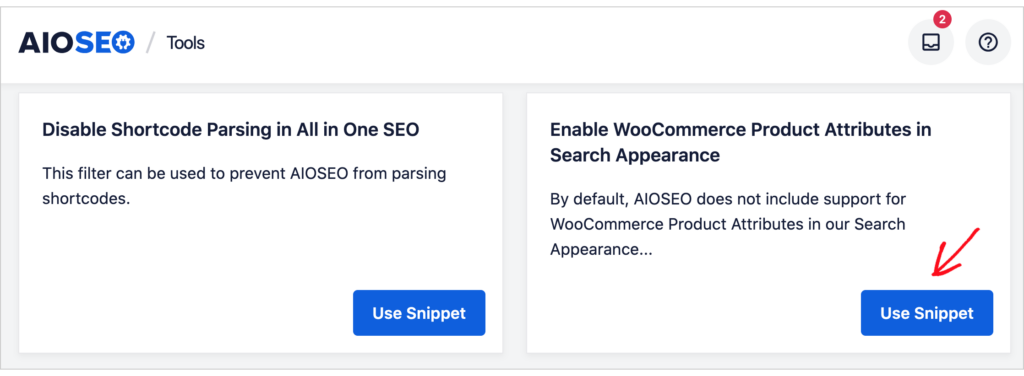 aioseo enable woocommerce product attributes